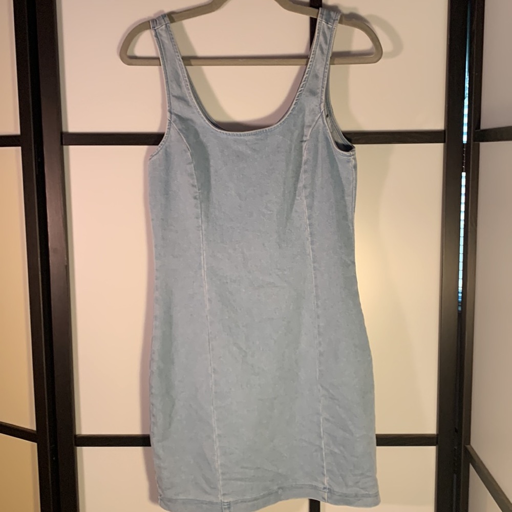 Mini jean dress
